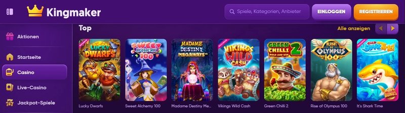 Best kingmaker casino promo code in Germany